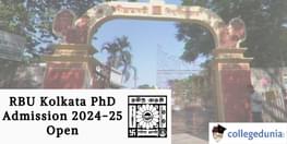 RBU Kolkata PhD Admission Open